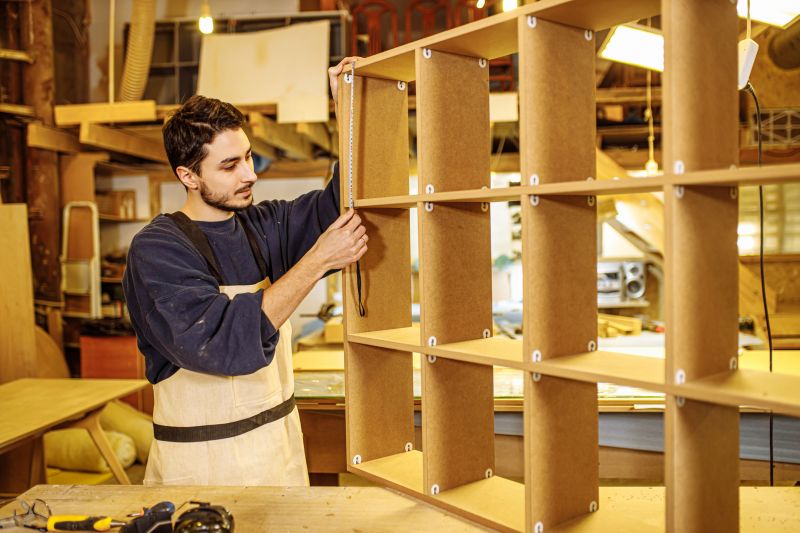 Custom Bookshelves Installation