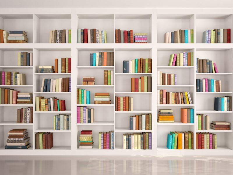 Custom Bookshelves Installation