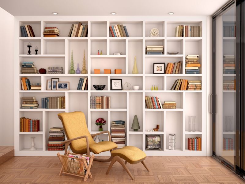 Custom Bookshelves Installation