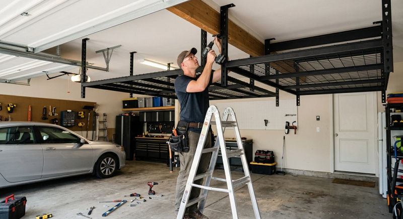 Ceiling Rack Installation in Winston Salem, NC