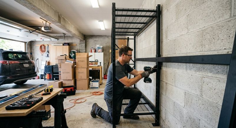 Garage Tool Rack Installation in Greensboro, NC